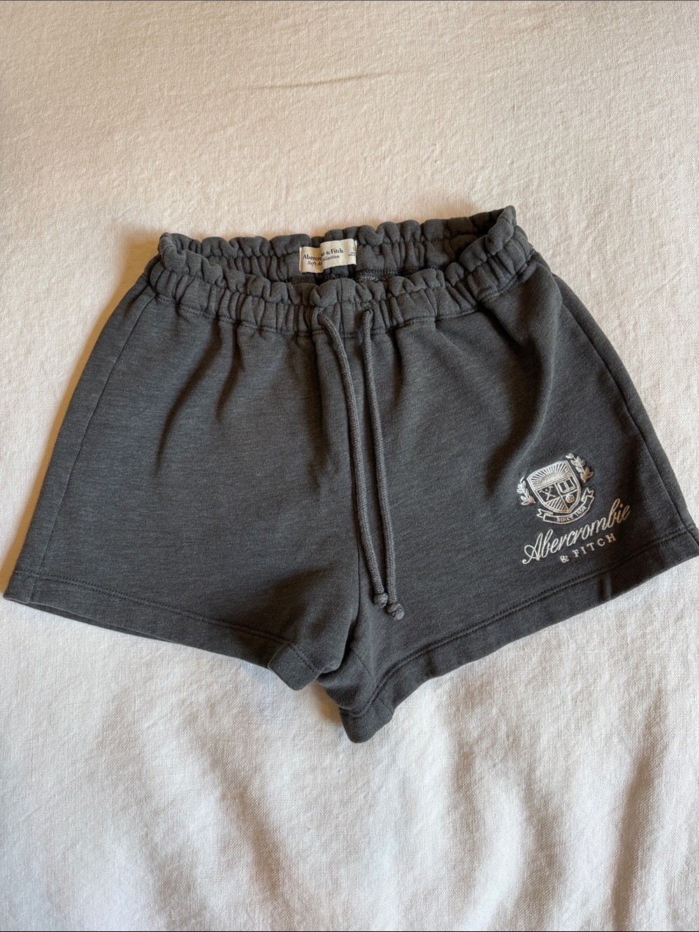 Abercrombie & Fitch Dark Gray Drawstring Lounge Shorts